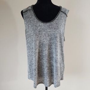 Juicy Couture Women's Sequin Gray Tank Top Size XL.